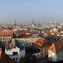 Panoramatic view of Brno from the St. Peter and Paul's Cathedral
