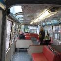 Inside the Seattle Center Monorail train