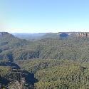 Panoramic view of Blue Mountains National Park, New South Wales
