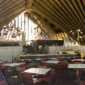 Inside the restaurant at the Sydney Opera House