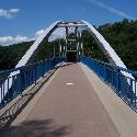 Bridge across the dam at Brno