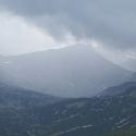 Storm over peak Musala in Rila mountain