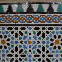 Moorish tiles in Sevilla, Spain
