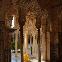 Moorish columns at Alhambra, Spain