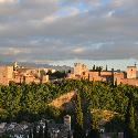 Alhambra at sunset, Spain