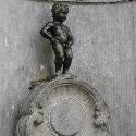 Manneken Pis in Brussels with no costume