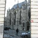 Reflection of the St. Michael and St. Gudula Cathedral, Brussels