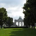 Triumphal arch and the Parc du Cinquantenaire, Brussels