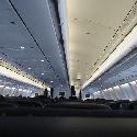 Inside the plane to Toronto