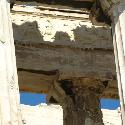 Decorated columns and beams in the Acropolis, Athens