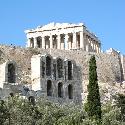 View of the Parthenon from below the Acropolis