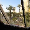 View from our window at Luxor Hotel, Las Vegas