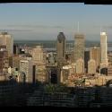 Panoramatic view of downtown Montreal