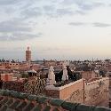 View of Marrakech from the roof of the hostel