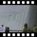 Video of the Niagara horseshoe falls from the side