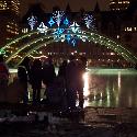 The skate rink at the Nathan Phillips Square