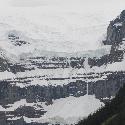 Snowy cliff