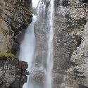 Upper falls of Johnston Canyon, Banff National Park, AB