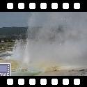 Spasm geyser in action, Fountain Paint Pot, Yellowstone National Park, WY