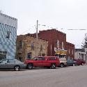 The main street of a small town near Kitchener